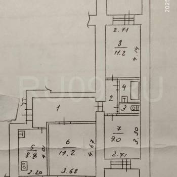 Продается 3-х комнатная квартира, 63 м²