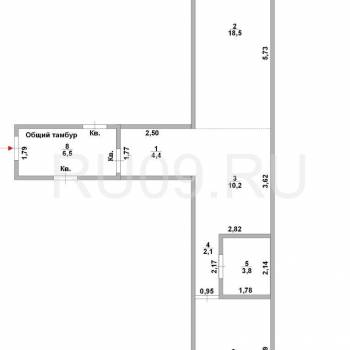 Продается 2-х комнатная квартира, 50,6 м²