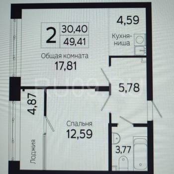 Сдается 2-х комнатная квартира, 50 м²