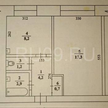 Продается 1-комнатная квартира, 34 м²