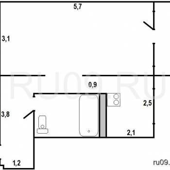 Продается 1-комнатная квартира, 32 м²