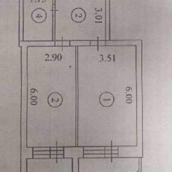 Продается 1-комнатная квартира, 61 м²