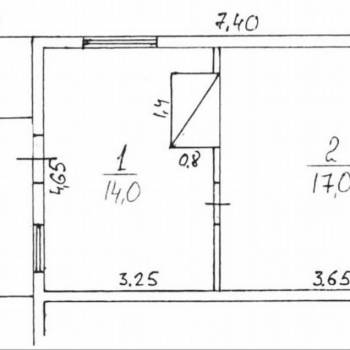 Продается 1-комнатная квартира, 31 м²