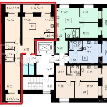 Продается 3-х комнатная квартира, 81 м²