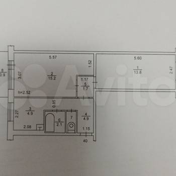 Продается 2-х комнатная квартира, 43,7 м²
