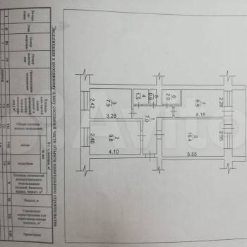 Продается 3-х комнатная квартира, 54,3 м²