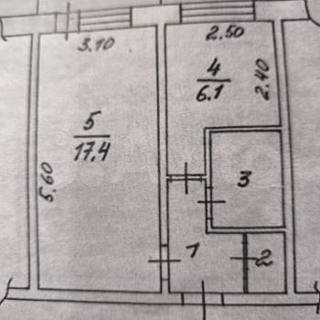 Продается 1-комнатная квартира, 31,2 м²