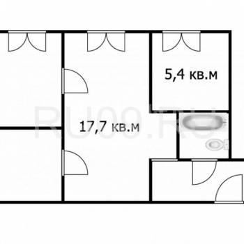 Продается 3-х комнатная квартира, 43 м²