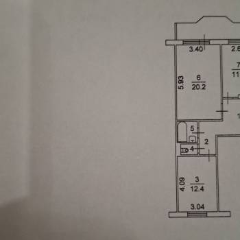 Сдается 2-х комнатная квартира, 59,6 м²