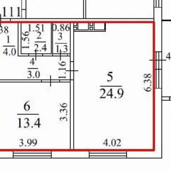 Продается 2-х комнатная квартира, 53,6 м²
