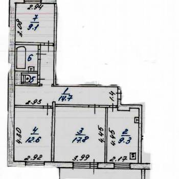 Продается 3-х комнатная квартира, 67 м²