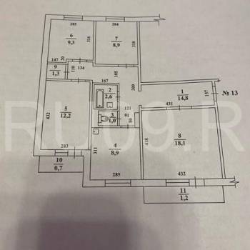 Продается Многокомнатная квартира, 77 м²