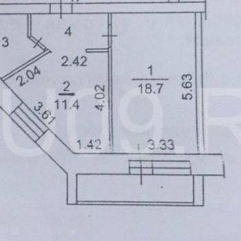 Продается 1-комнатная квартира, 42 м²