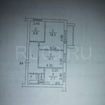 Продается 3-х комнатная квартира, 60 м²