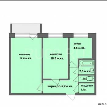 Продается 2-х комнатная квартира, 43 м²