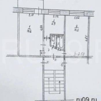 Сдается 2-х комнатная квартира, 44 м²