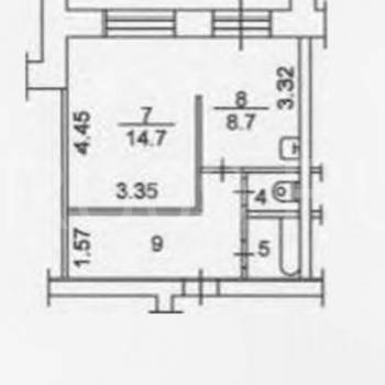 Продается 1-комнатная квартира, 35 м²