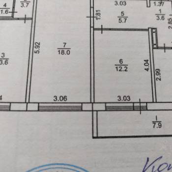 Сдается 2-х комнатная квартира, 52 м²