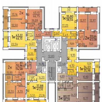 Продается 2-х комнатная квартира, 75 м²