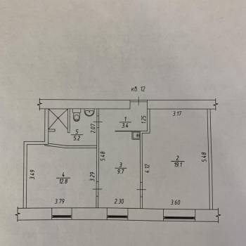 Продается 2-х комнатная квартира, 50 м²