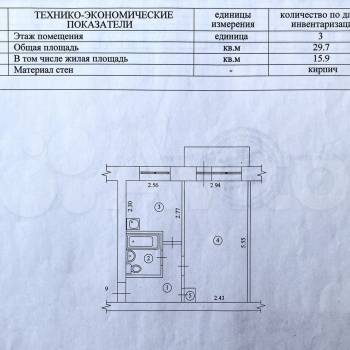Продается 1-комнатная квартира, 30 м²