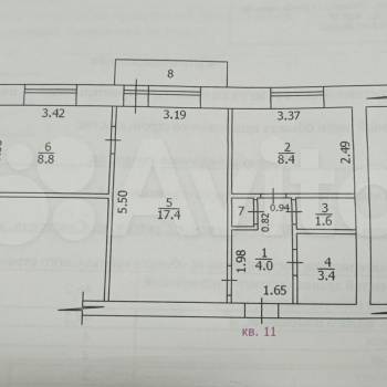Продается 2-х комнатная квартира, 46,2 м²