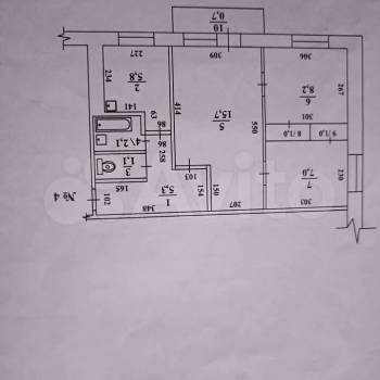 Продается 3-х комнатная квартира, 47,2 м²