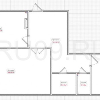 Продается 2-х комнатная квартира, 58 м²