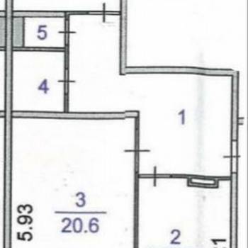 Продается 2-х комнатная квартира, 60,1 м²