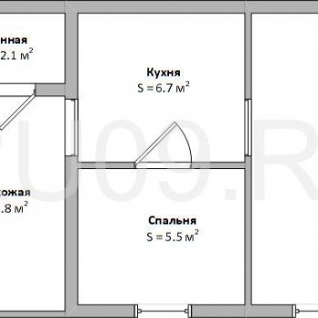 Продается 2-х комнатная квартира, 34 м²