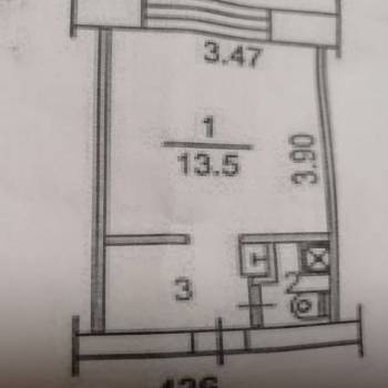 Продается 1-комнатная квартира, 18,5 м²