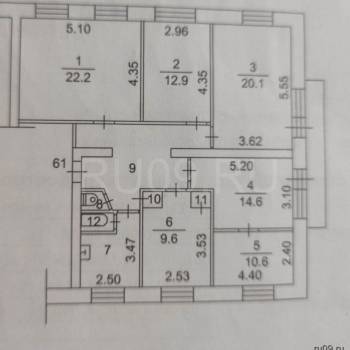 Продается Многокомнатная квартира, 113 м²