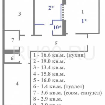 Продается 3-х комнатная квартира, 85 м²