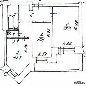 Продается 2-х комнатная квартира, 65 м²