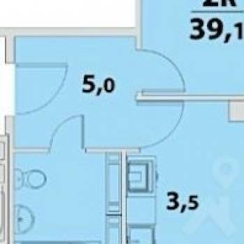 Продается 1-комнатная квартира, 36,9 м²