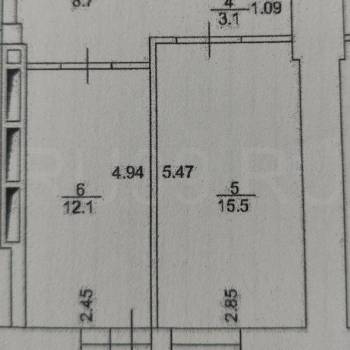 Продается 1-комнатная квартира, 44 м²