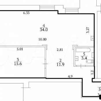 Продается 2-х комнатная квартира, 69 м²