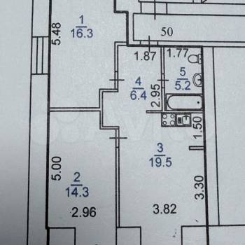 Продается 3-х комнатная квартира, 68 м²