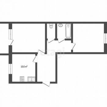 Продается 1-комнатная квартира, 44,1 м²