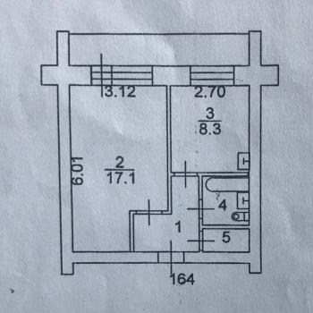 Продается 1-комнатная квартира, 33 м²