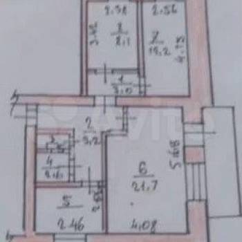 Продается 3-х комнатная квартира, 66,3 м²