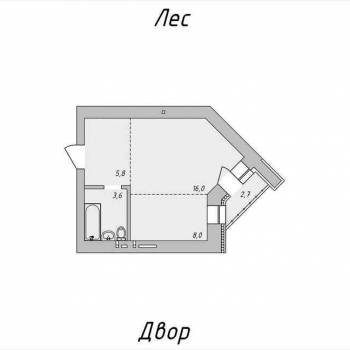 Продается 1-комнатная квартира, 35,2 м²