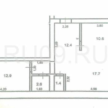 Продается 2-х комнатная квартира, 57 м²