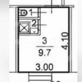 Продается 1-комнатная квартира, 12 м²