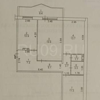 Продается 3-х комнатная квартира, 76 м²