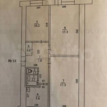 Продается 3-х комнатная квартира, 61,2 м²