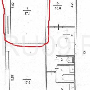 Продается 1-комнатная квартира, 24 м²
