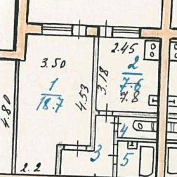Продается 1-комнатная квартира, 34,8 м²