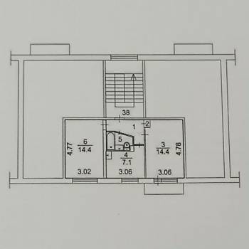 Продается 2-х комнатная квартира, 43,1 м²