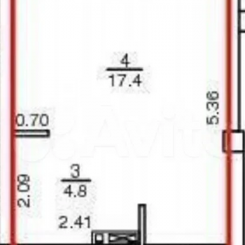 Сдается 1-комнатная квартира, 37,7 м²